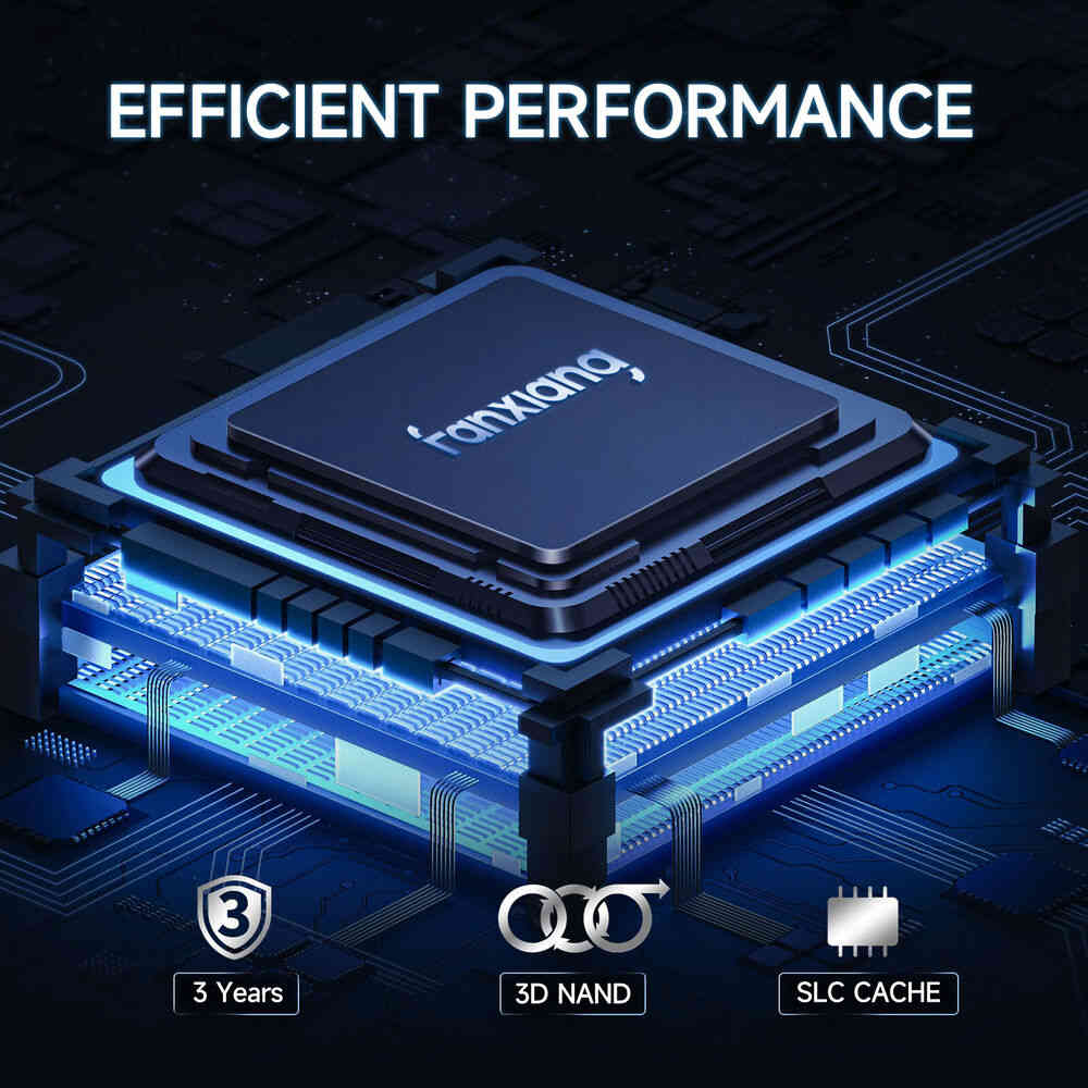 Fanxiang M.2 SATA SSD 1TB/2TB with SLC Cache, 3D NAND TLC Internal Drive