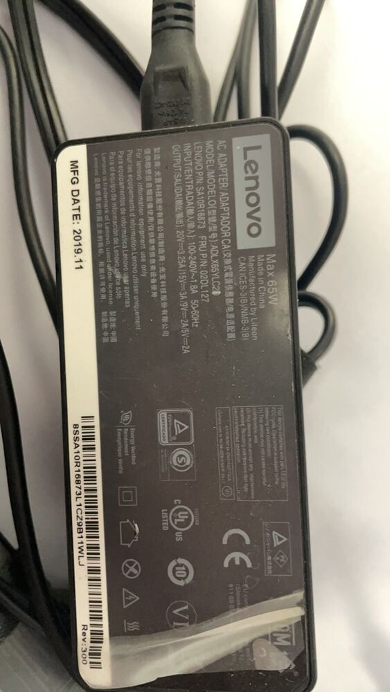 Lenovo 65W USB-C AC Adapter Charger Set