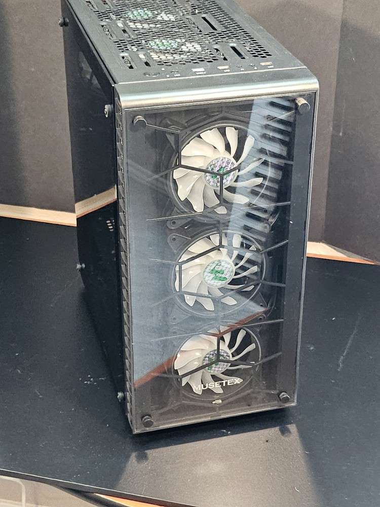 Musitek ATX PC Case with 6 Fans - High-Performance Cooling Solution