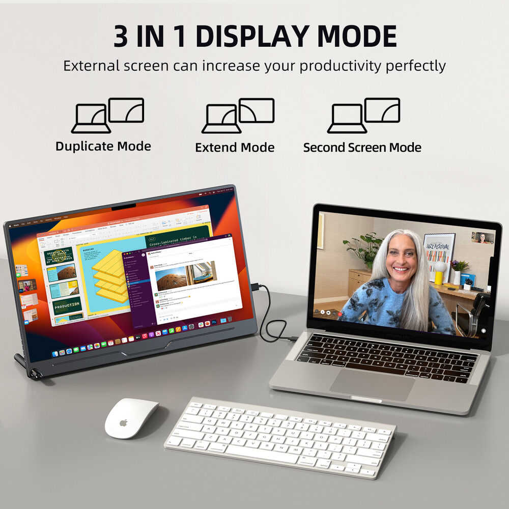 Reconditioned 15.6" UPERFECT 1080P FHD Portable Monitor for Gaming Laptops