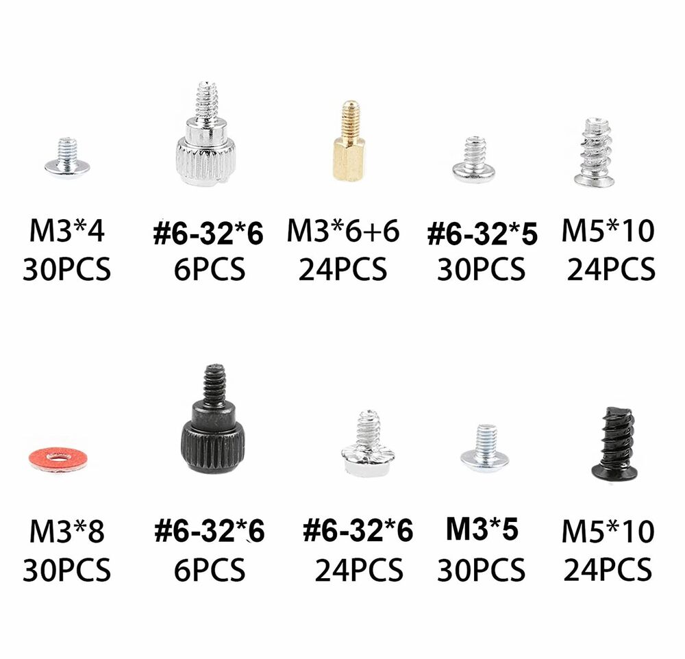 Complete 228Pcs Computer Screws Kit for PC Repair and DIY