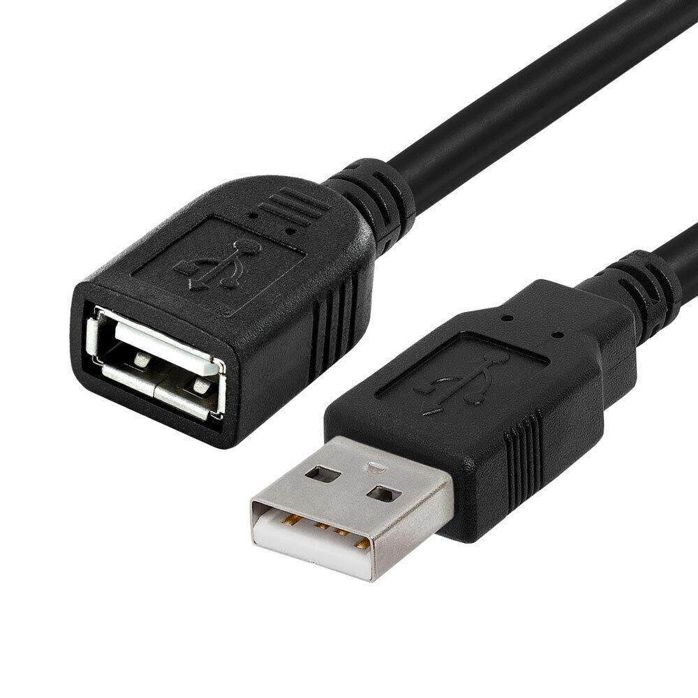 2 Pack USB Extension Cables - A Male to Female Cord Extender