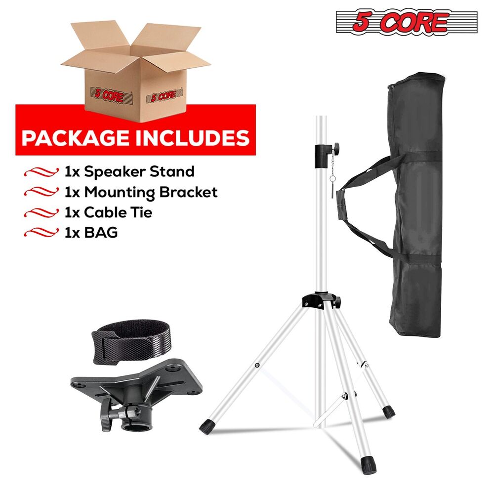 5Core Adjustable 72 Inch DJ Studio Monitor Stands