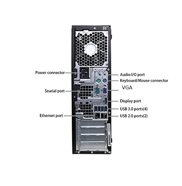HP Desktop Computer with Windows 11, Intel i5, 1TB HDD, 16GB RAM