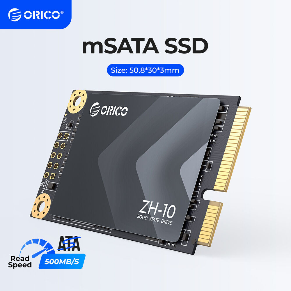 ORICO 512GB mSATA SSD - High-Speed SATA III 6Gbps 3D NAND Internal SSD