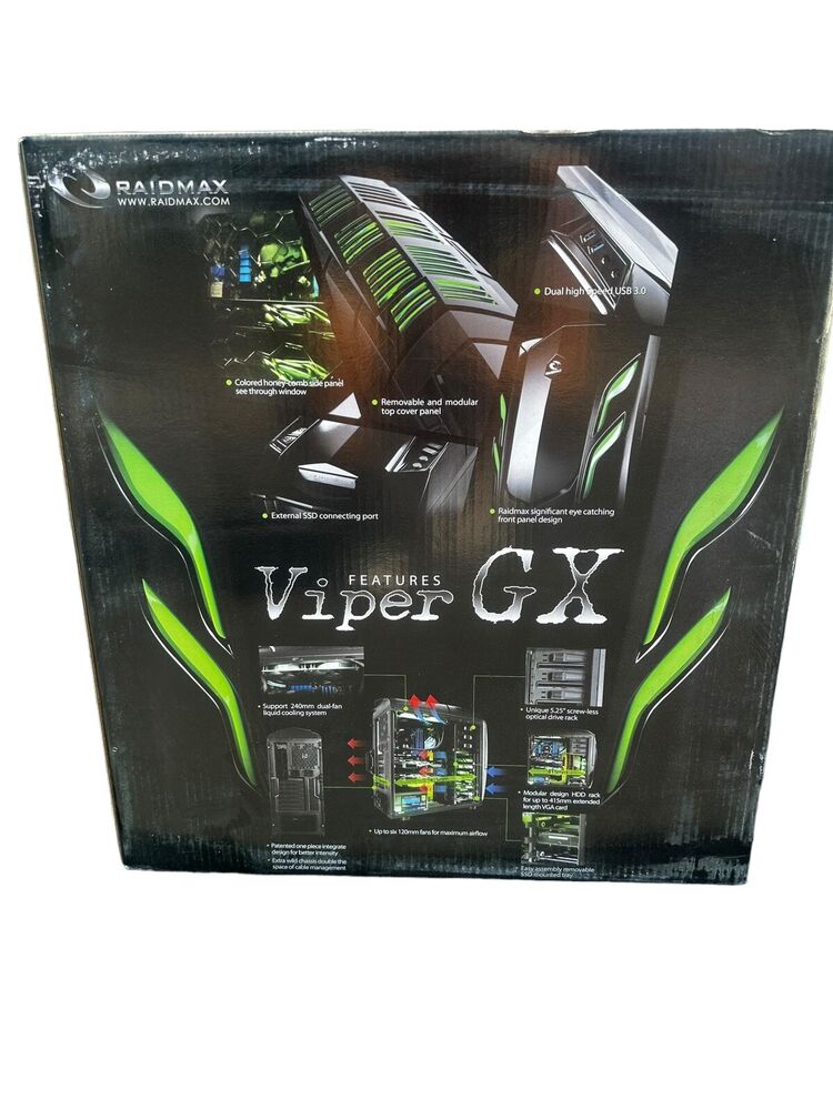 Viper GX ATX Gaming Computer Case - New in Box
