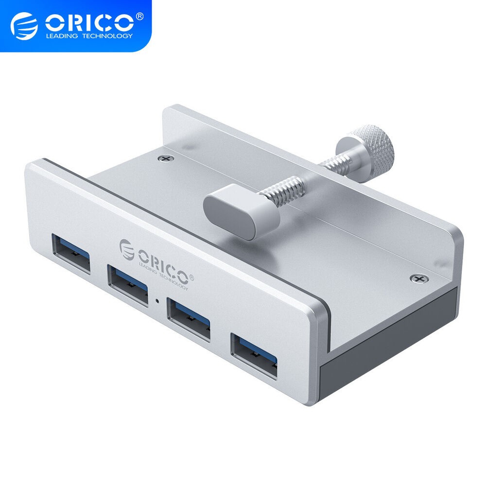 ORICO Aluminum 4-Port USB 3.0 Clamp Hub with Power Supply