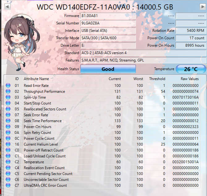 Western Digital 14TB Silver SATA Hard Disk Drive | WD140EDFZ