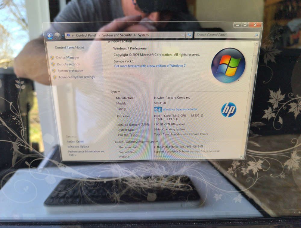 Hp TouchSmart 600 AIO i3 2TB 4GB Desktop with All Data and Mitchell Repair Software, TV Included