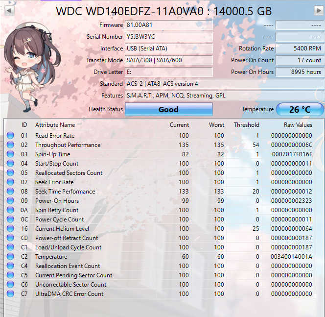 Western Digital 14TB Silver SATA Hard Disk Drive | WD140EDFZ