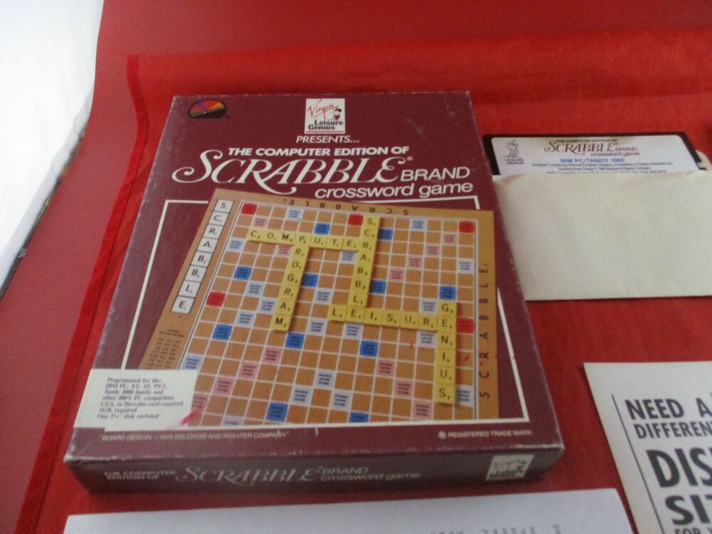 Vintage Scrabble Computer Edition for IBM PC Tandy 1000