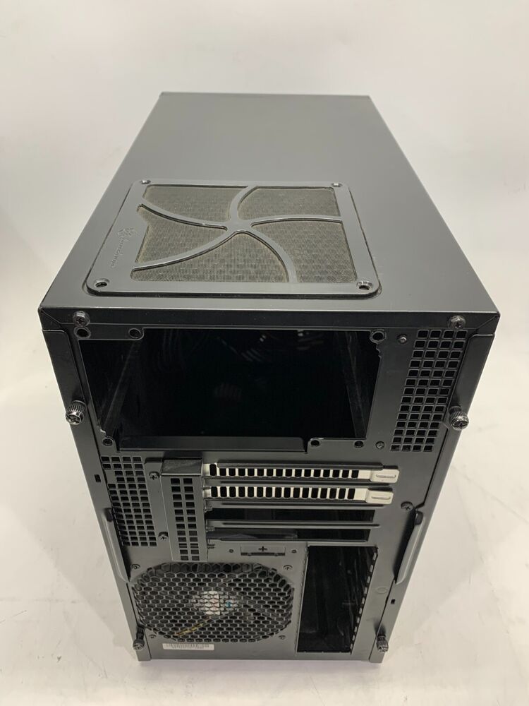 Silverstone TJ08B-E mATX Aluminum Inverse Computer Case with Scratch 5.25 Cover