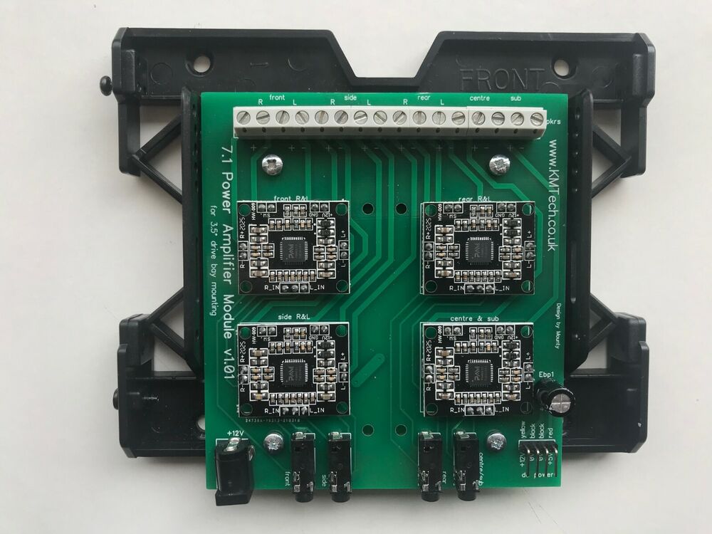 KMTech 7.1 Channel Power Amplifier 8x15W for PC Tower Computers DIY