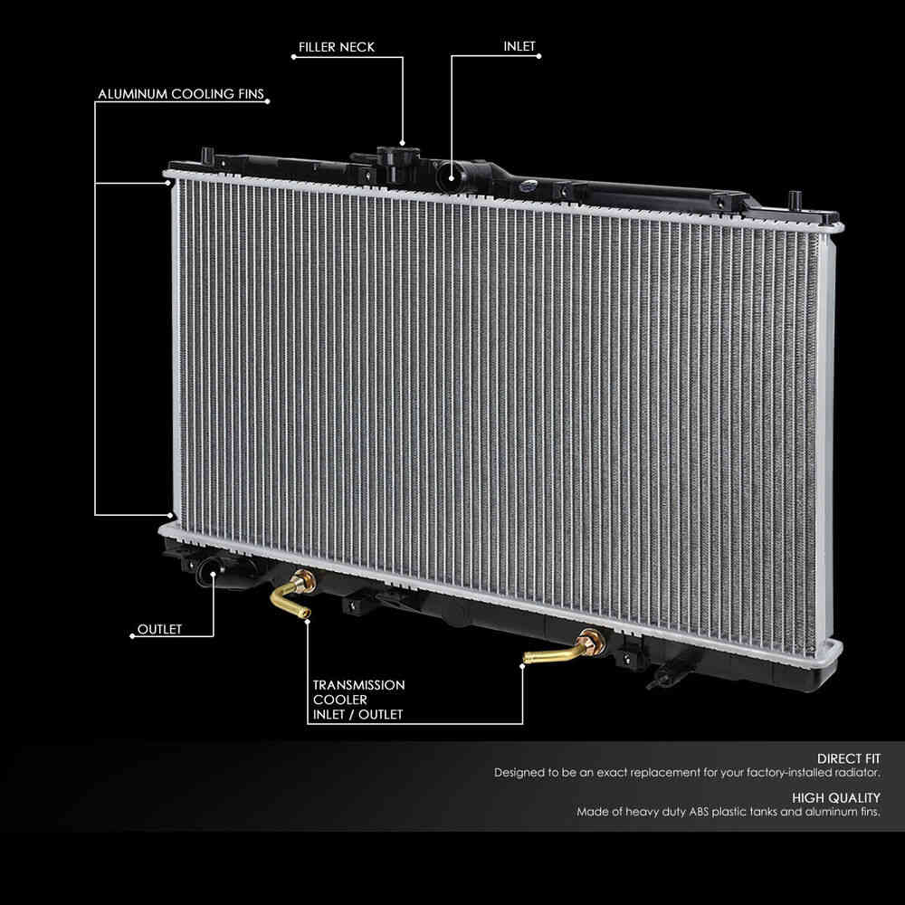 1998-2002 Honda Accord V6 & Acura TL AT Radiator - Aluminum Core