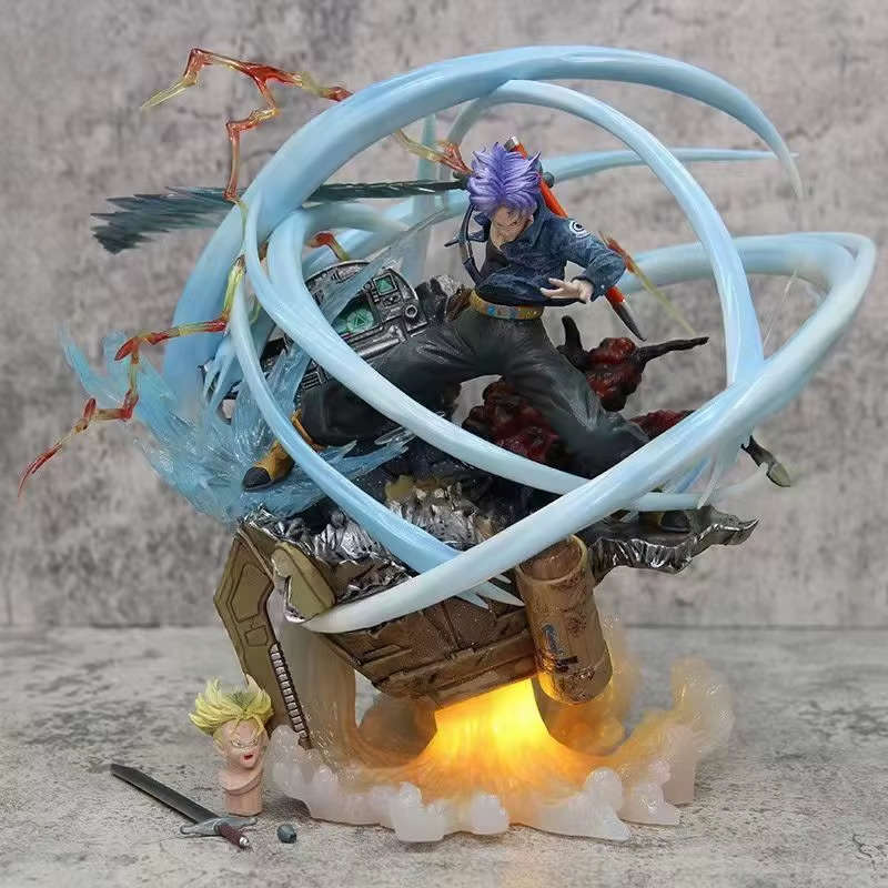 Dragon Ball Anime Trunks Action Figurine - Last Sleep Two Headed PVC Model
