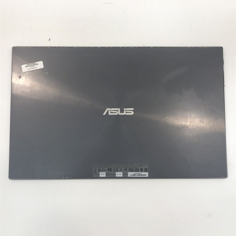 ASUS 15.6" HD Portable Monitor MB168B with Protective Case and USB Cable