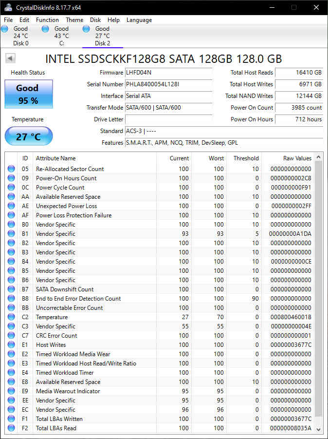 Intel 545s 128GB M.2 2280 SATA SSD - High-Speed Storage Solution