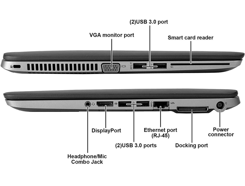 HP EliteBook Laptop - Intel i5, 16GB RAM, 1TB Storage, Windows 10 Pro