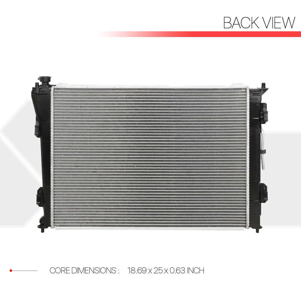 Aluminum Core Radiator - OE Replacement for Hyundai Sonata, Cadenza, Optima (2010-2017)