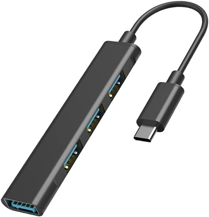 4-Port USB-C Hub Adapter for Multiple Devices