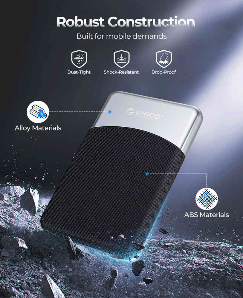 ORICO 128GB Portable SSD, High-Speed USB 3.2 Gen 1 Type-C PSSD