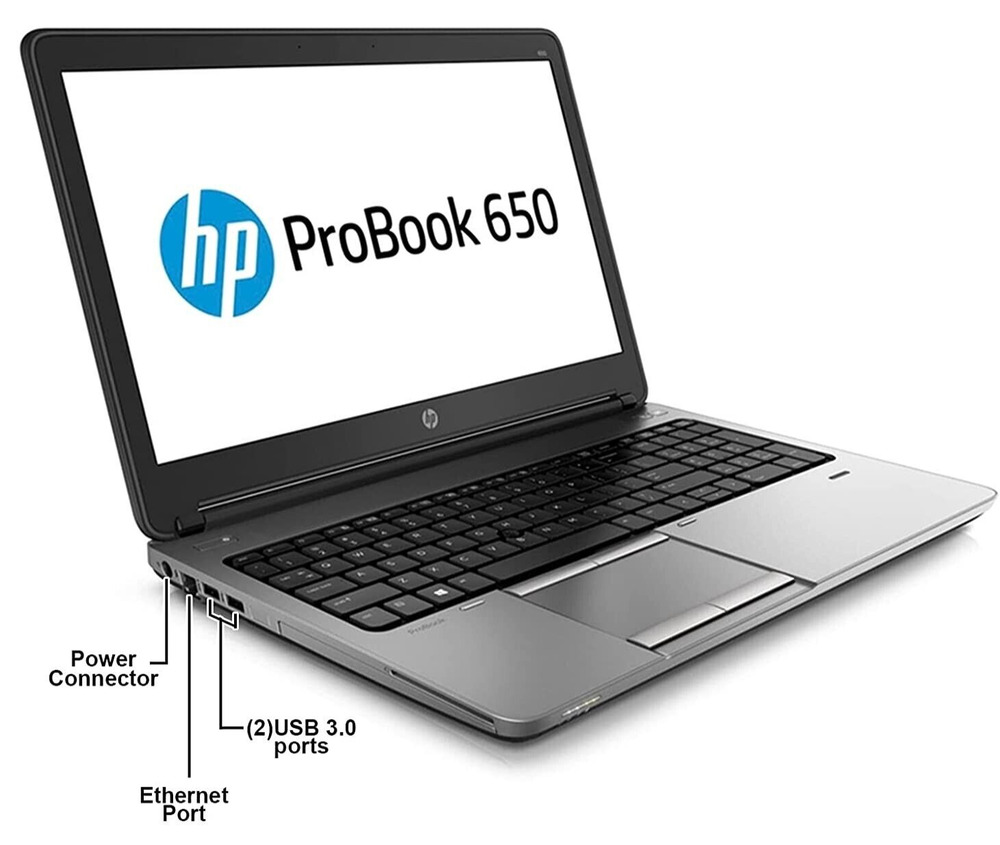 15.6" HP ProBook i5 Laptop - 8GB RAM, 256GB SSD, Webcam
