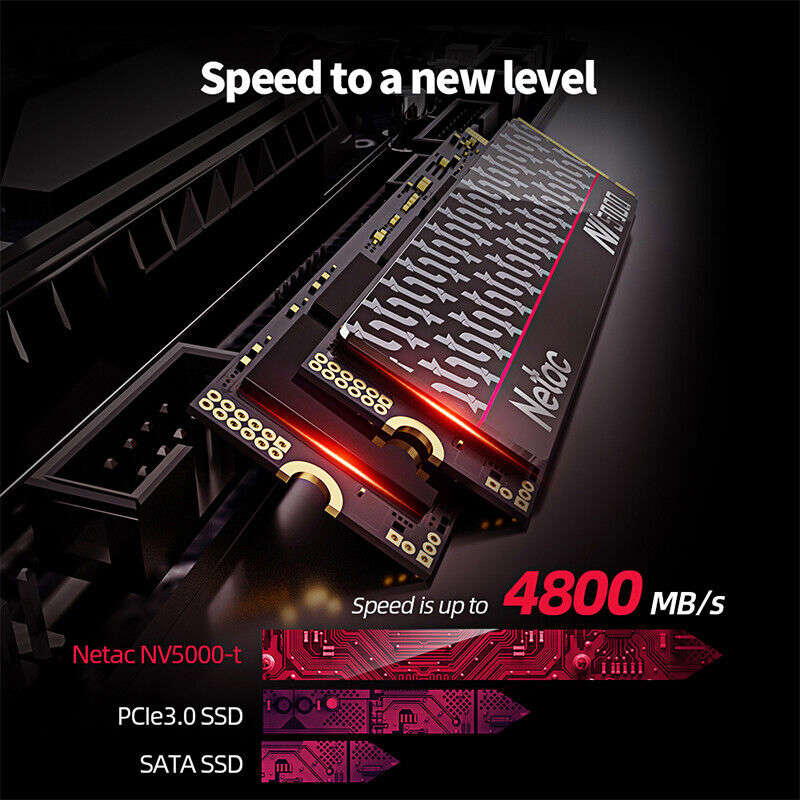 Netac High-Speed M.2 2280 NVMe SSD - 2TB, 1TB, 500GB Options