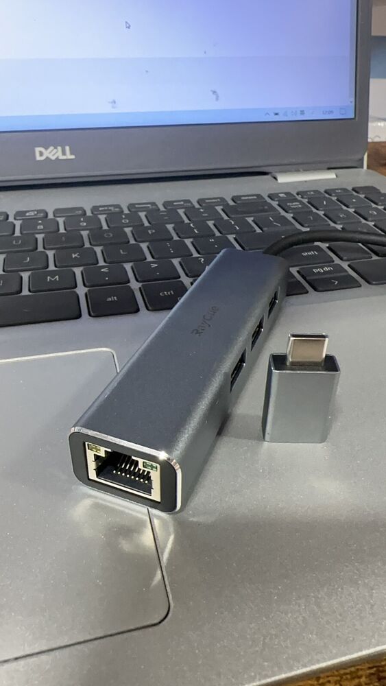 USB 3.0 4-in-1 Multiport Hub with Ethernet Adapter