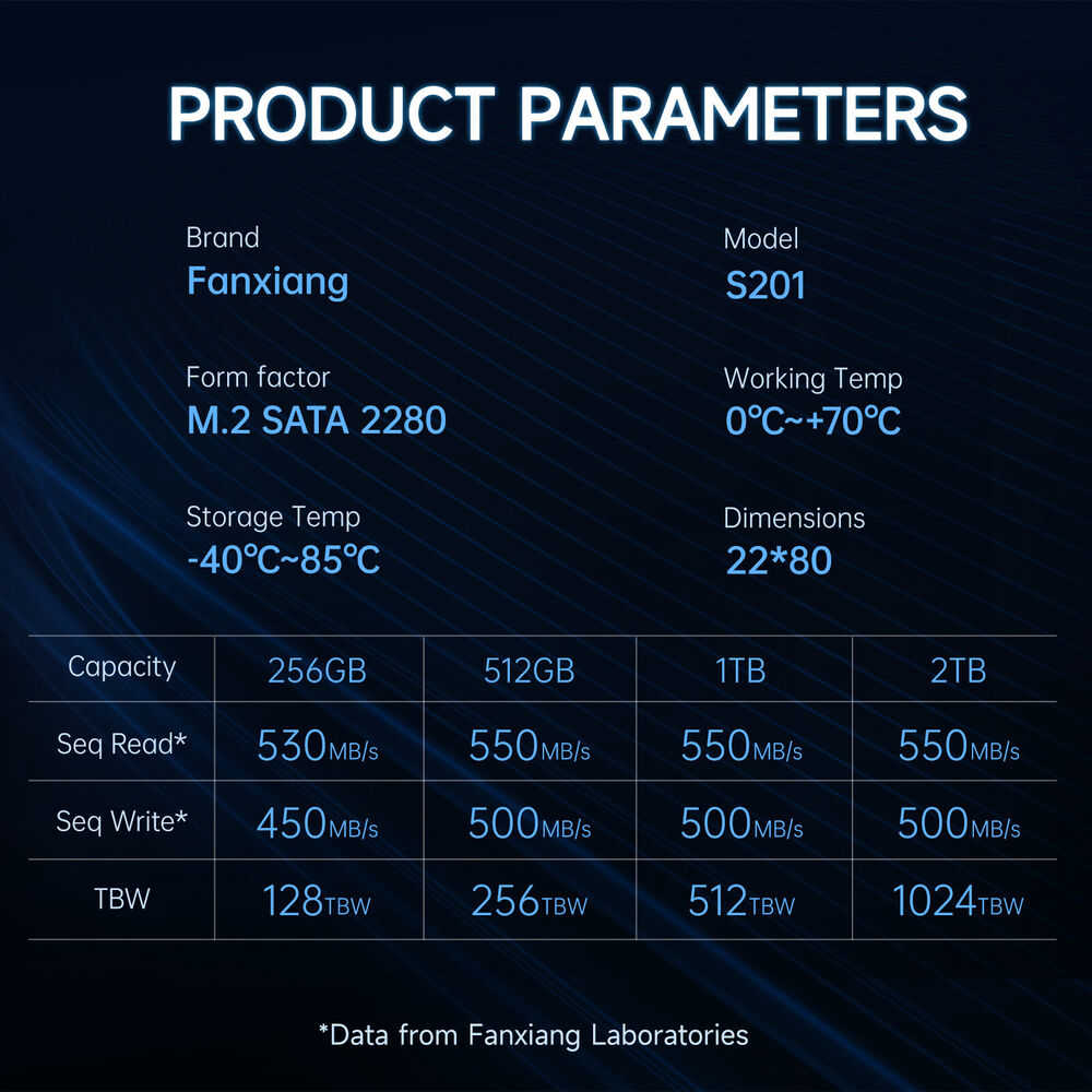 Fanxiang M.2 SATA SSD 1TB/2TB with SLC Cache, 3D NAND TLC Internal Drive
