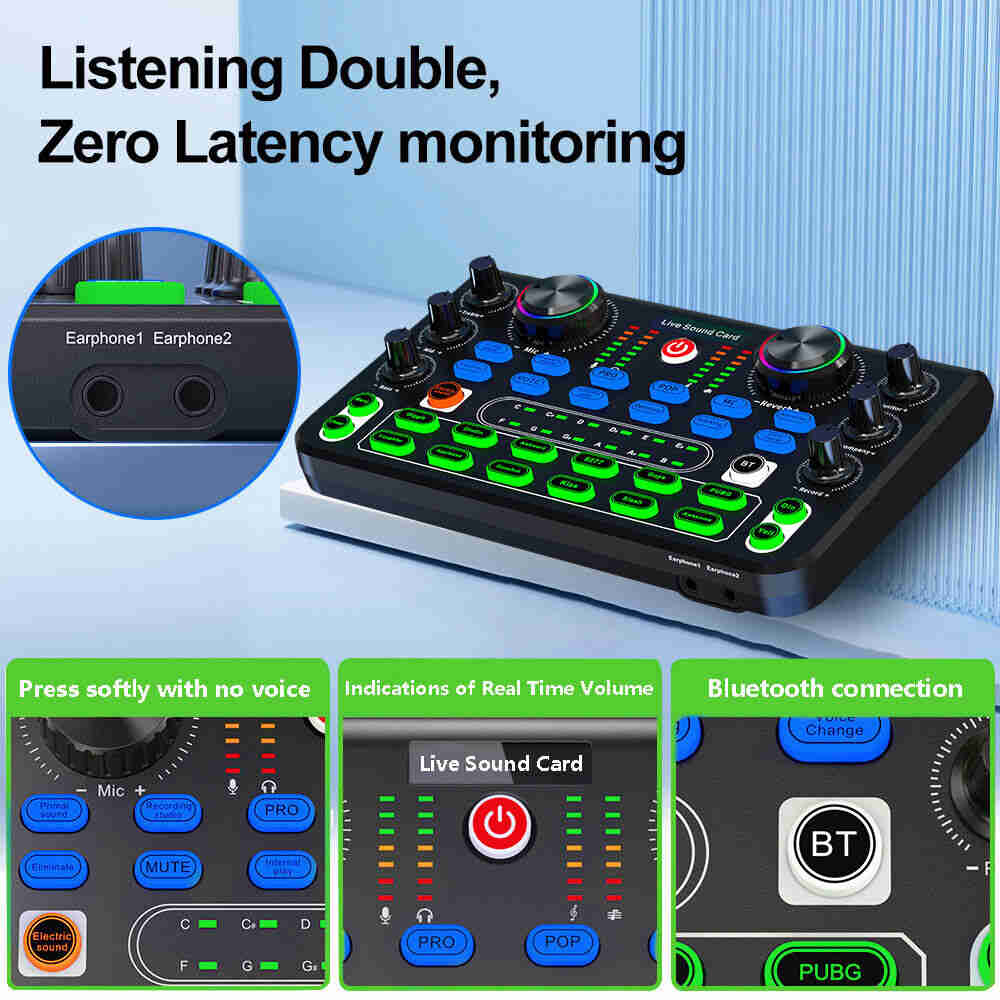 X60 Live Sound Card - Professional Audio Mixer for Enhanced Karaoke & Broadcasting