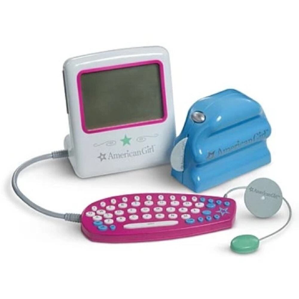 Vintage American Girl Computer Set and Dog Sled Bundle