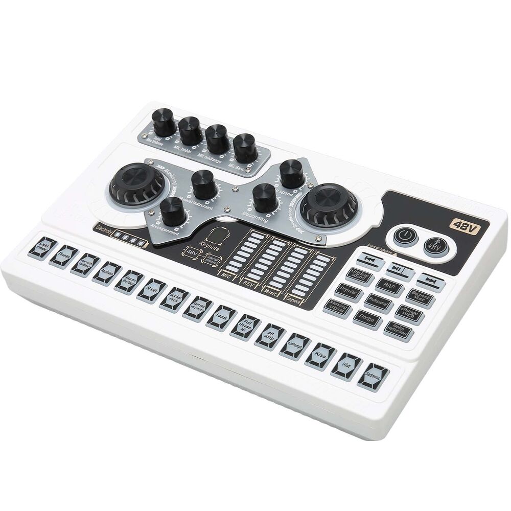 High-Quality Live Sound Card with Noise Reduction for Enhanced Karaoke Experience