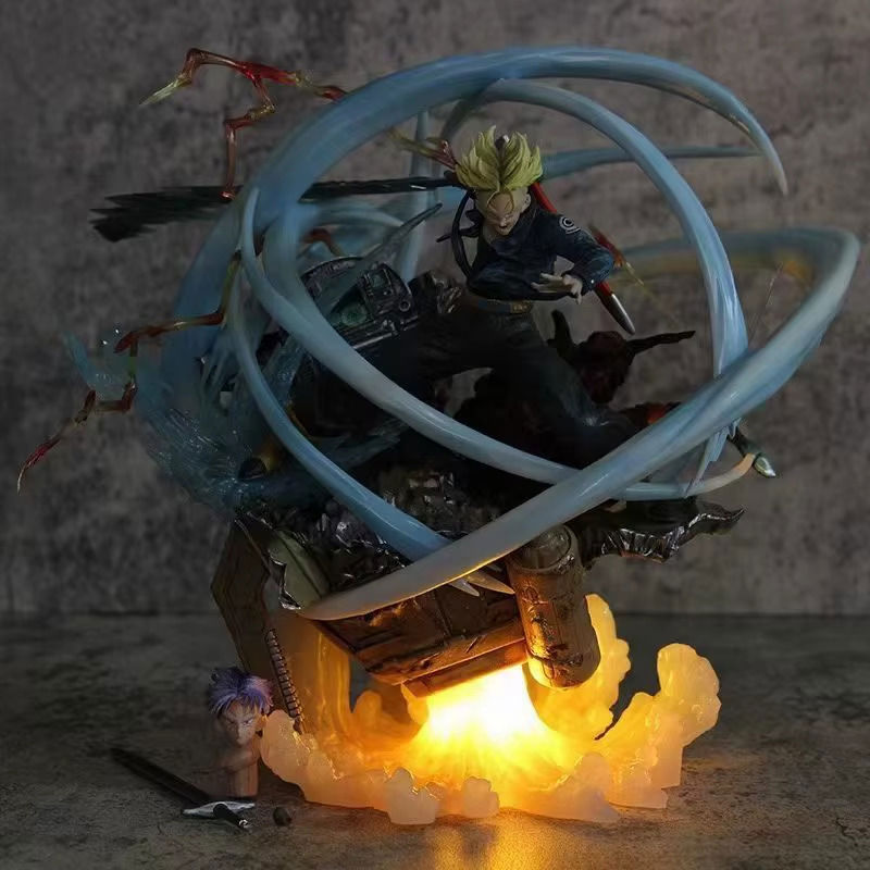 Dragon Ball Anime Trunks Action Figurine - Last Sleep Two Headed PVC Model