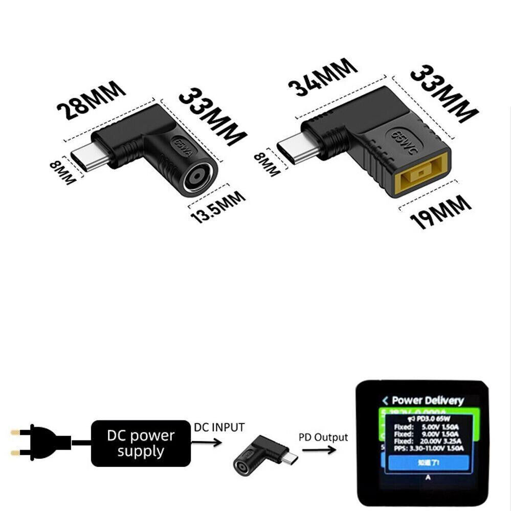 USB Type C PD Power Charging Cable Adapter