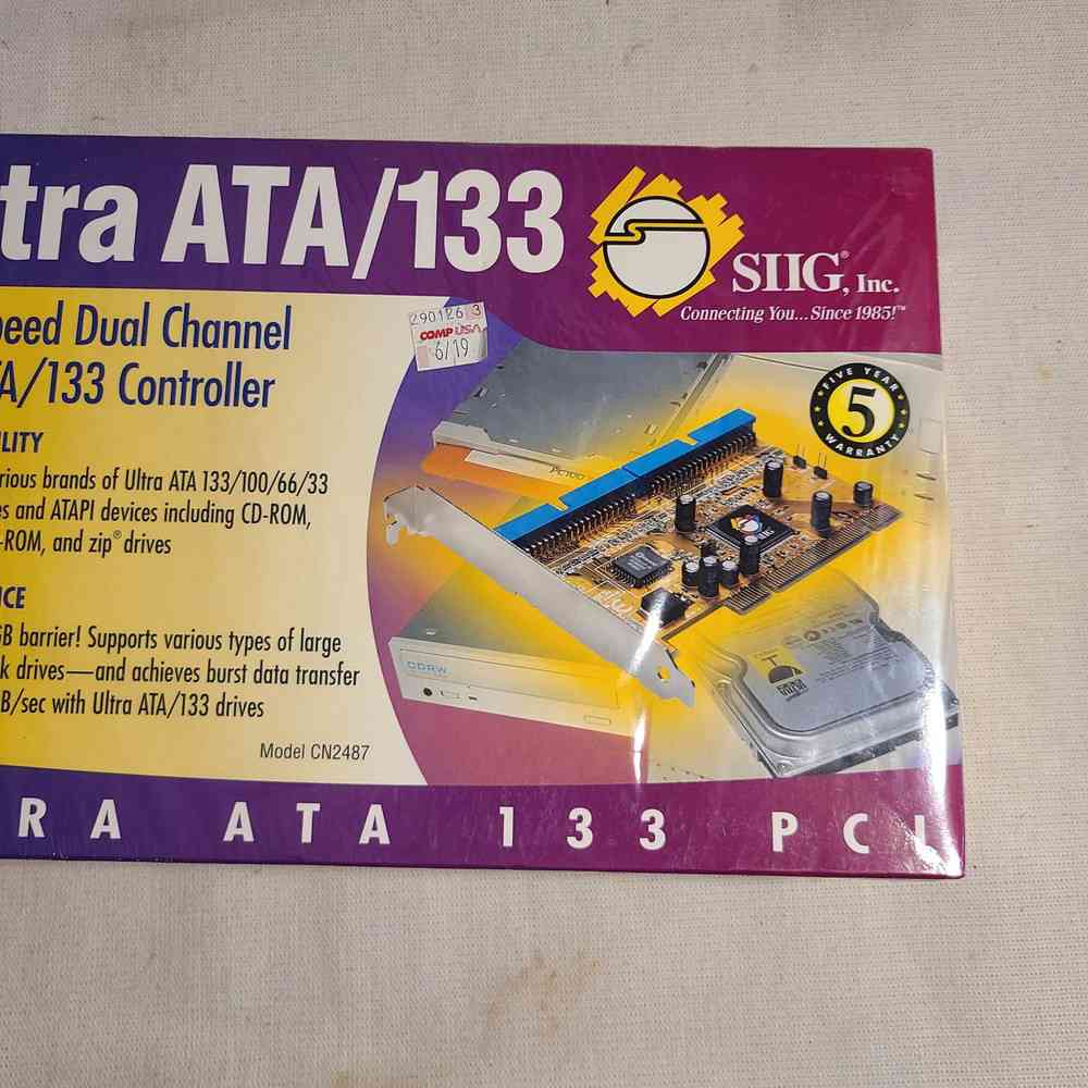 SIIG UltraATA 133 PCI - PC ATA Drive Controller, Brand New & Unopened
