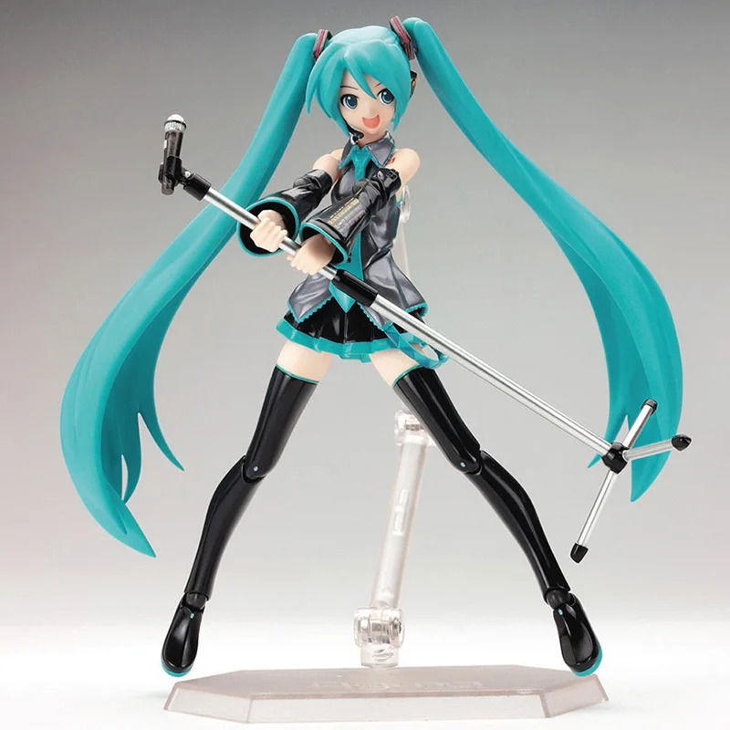 Figma Hatsune Miku Action Figure with Movable Joints and Props