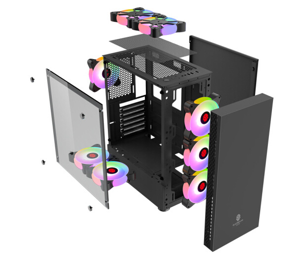Gaming PC Case - ATX Mid Tower Desktop with USB 3.0