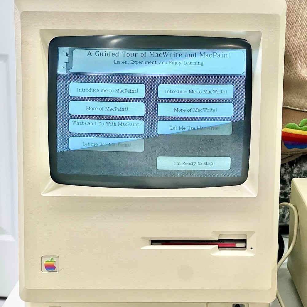 Vintage Apple Macintosh 512K Computer with Accessories
