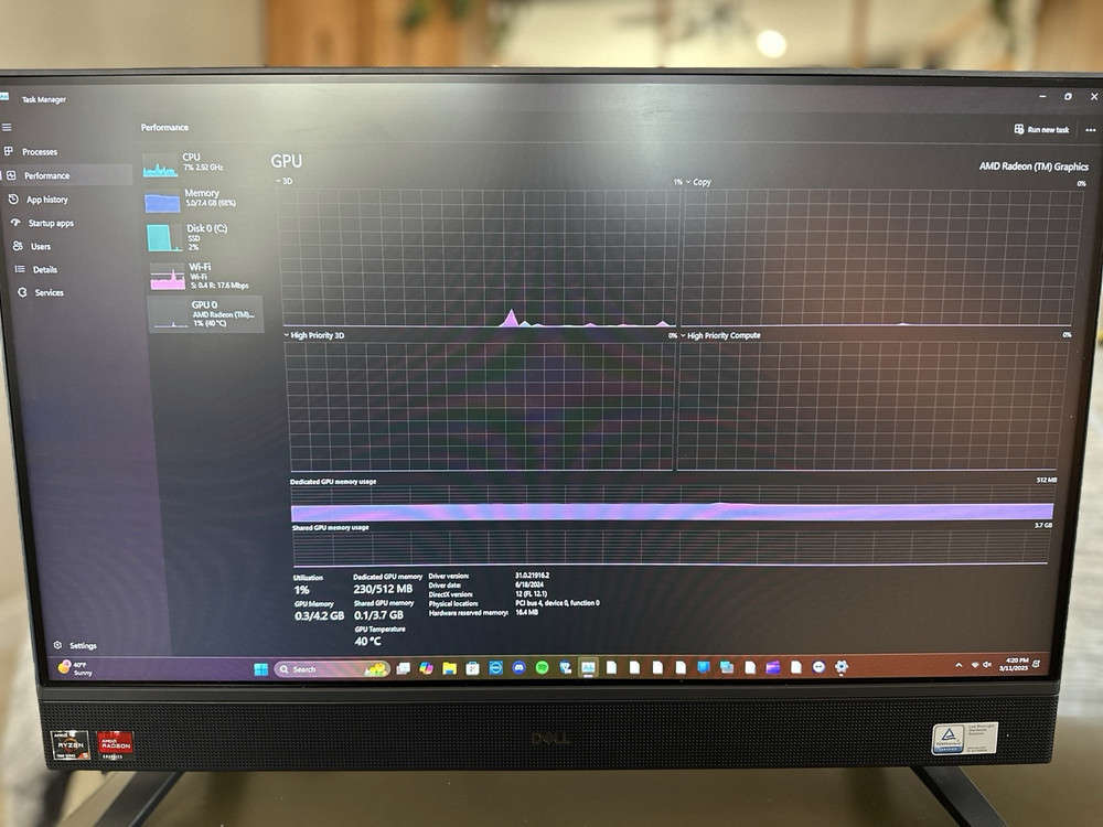 Dell Inspiron 24 Touch-Screen AIO PC with AMD Ryzen 5 7530U