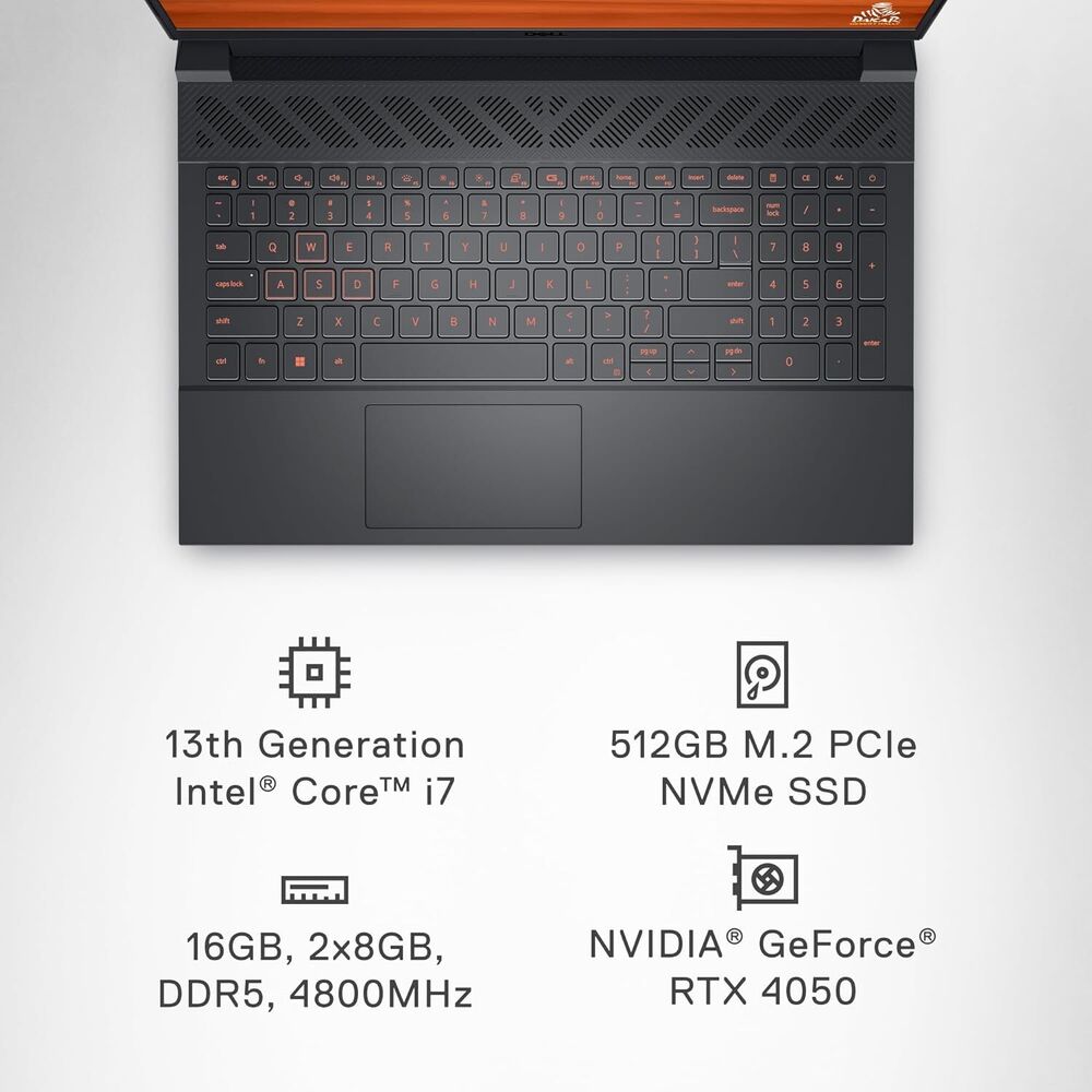 Dell G15 5530 Gaming Laptop - 15.6" FHD, Intel Core i7-13650HX, 14-core, 16GB RAM, 1TB SSD