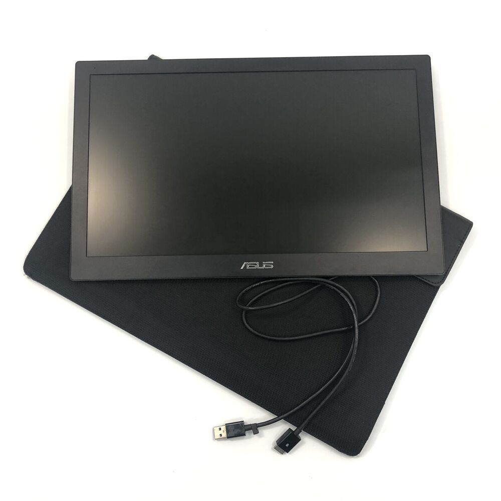ASUS 15.6" HD Portable Monitor MB168B with Protective Case and USB Cable