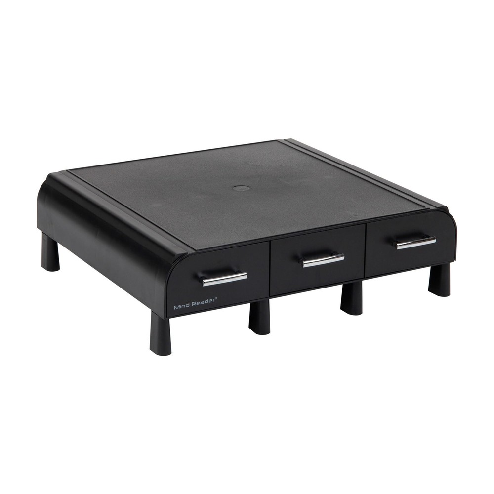 Ergonomic Monitor Stand with Storage Drawer
