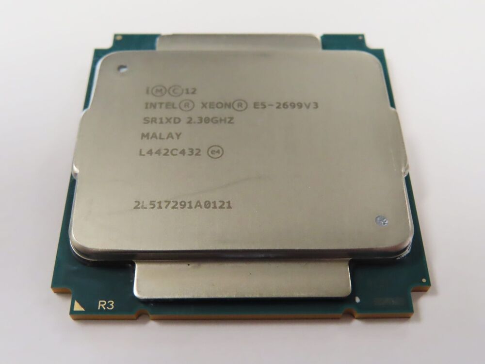 Pair of Intel Xeon E5-2699 v3 2.3GHz 18-Core CPUs