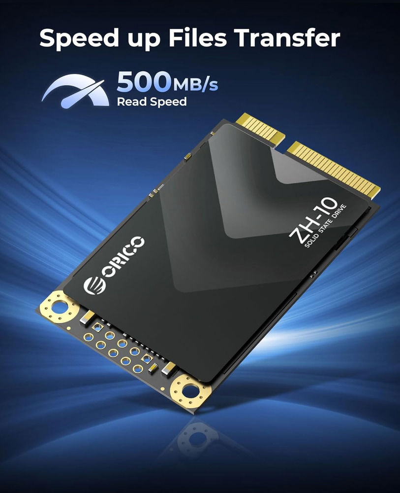ORICO 512GB mSATA SSD - High-Speed SATA III 6Gbps 3D NAND Internal SSD