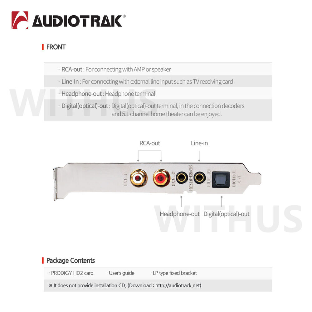AUDIOTRAK PRODIGY HD2 BLACK EDITION PCI Sound Card - 2CH, 120dB Audio Excellence