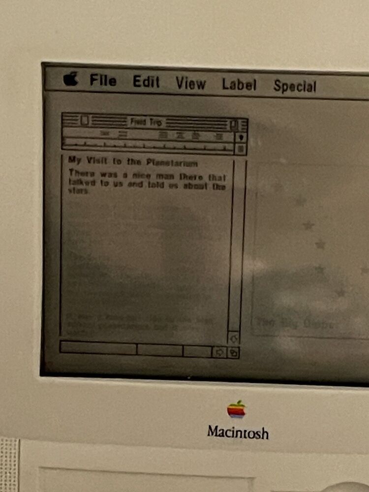 1996 American Girl Mini Macintosh Computer with Desk & Chair Set