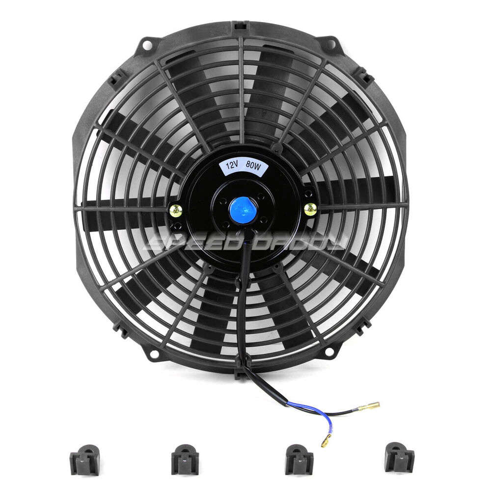 Aluminum 3-Row Radiator with 12" Black Cooling Fan for 92-00 Honda Civic EG/Integra