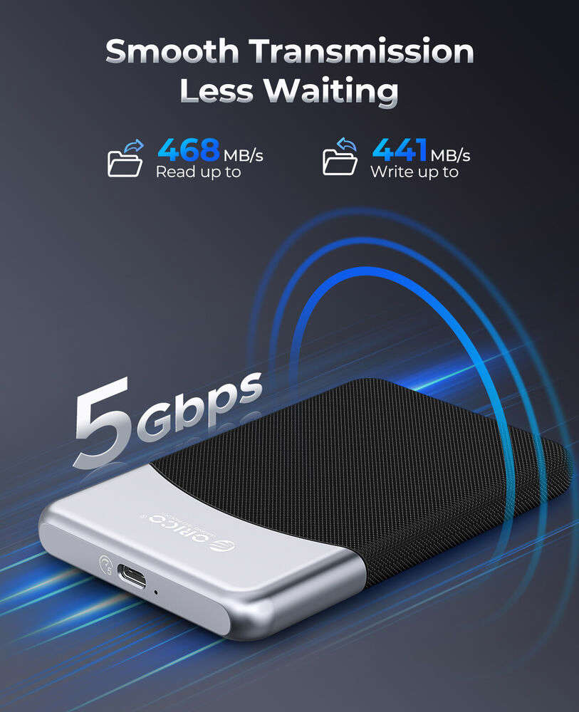 ORICO 128GB Portable SSD, High-Speed USB 3.2 Gen 1 Type-C PSSD