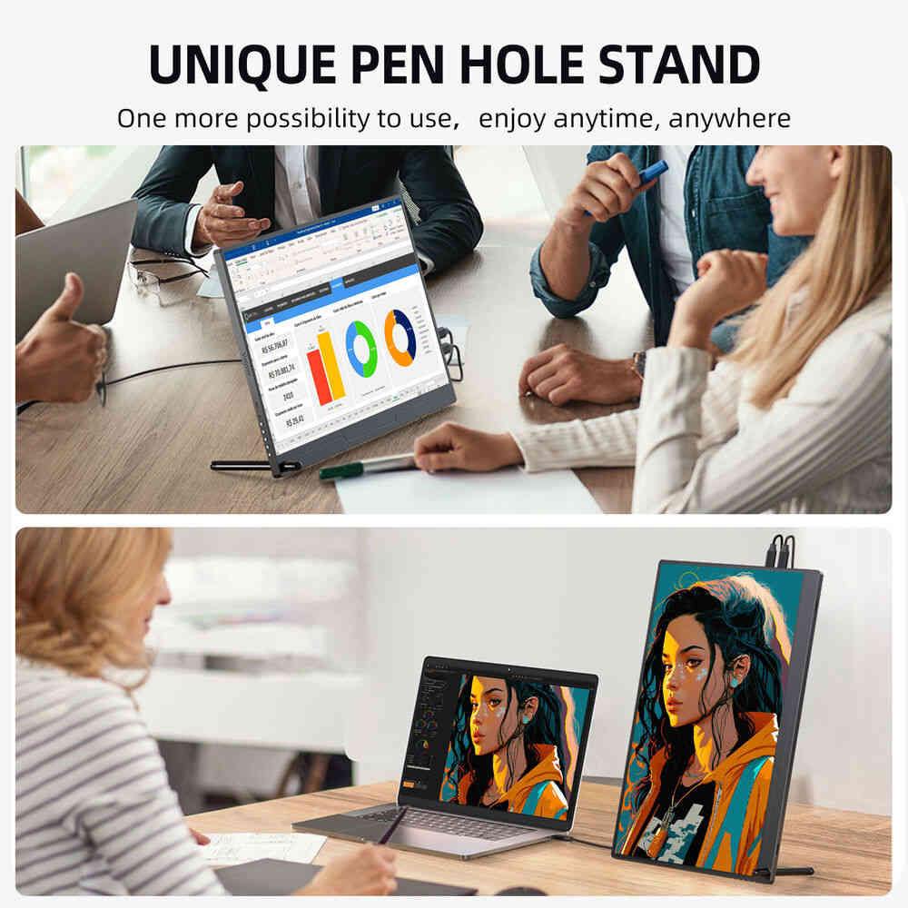 Reconditioned 15.6" UPERFECT 1080P FHD Portable Monitor for Gaming Laptops