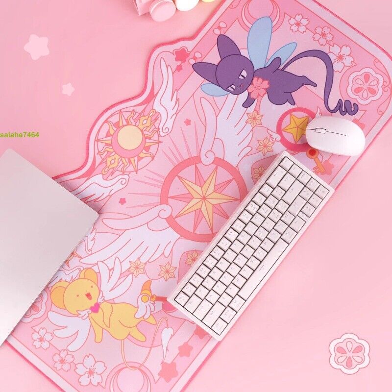 Card Captor Sakura Mouse Pad - Cute Pink Anime Desk Mat for Girls